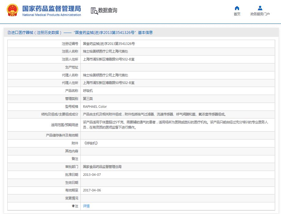哈美頓拉斐爾呼吸機RAPHAEL 哈美頓拉斐爾呼吸機RAPHAEL